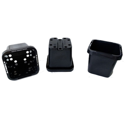 66mm Square Squat Pot (Black) x 660pcs