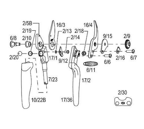 FELCO 17 - Pruning shear | For left-handers