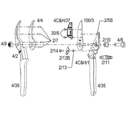 FELCO 4C&H - Special Application | Cut & hold Roses and Flowers Pruning Shear
