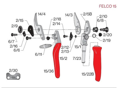 FELCO 15 - Rotating handle for small hand