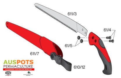 FELCO 611 - Saw | Pull-stroke pruning saw | Blade 33cm