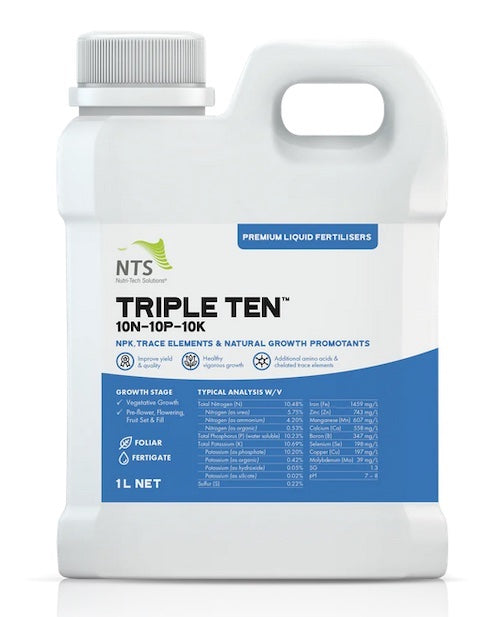 [NTS] Triple Ten (10N-10P-10K) | Premium Liquid Fertilisers