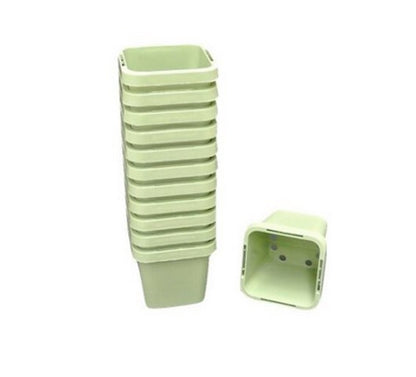 66mm Square Squat Pot (Green)  x 660pcs