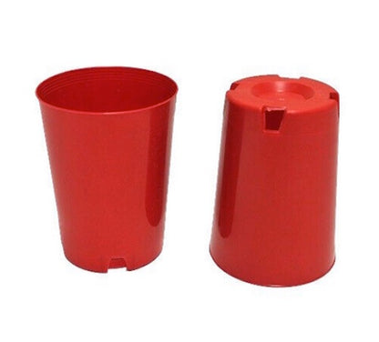 75mm Round Plastic Tube / Pot (Red)  x 620pcs