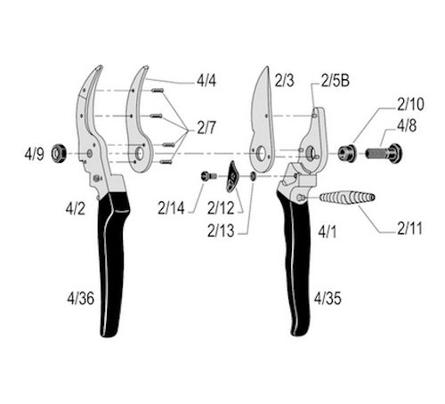 FELCO 4 One-hand pruning shear