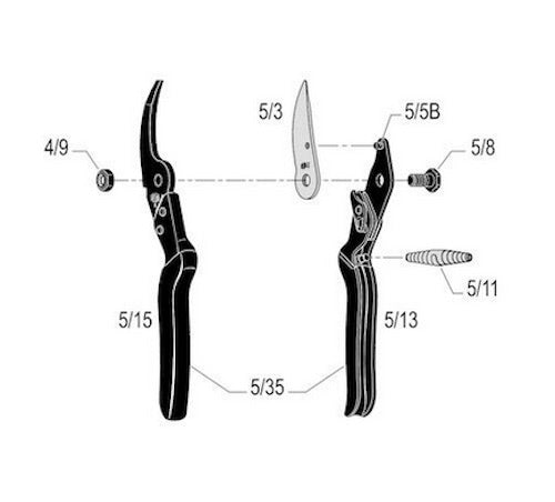 FELCO 5  - One-hand pruning shear